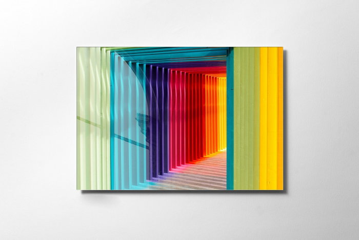 Wallity Cuadro Decorativo de Cristal Templado Multicolor 30 x 45 cm